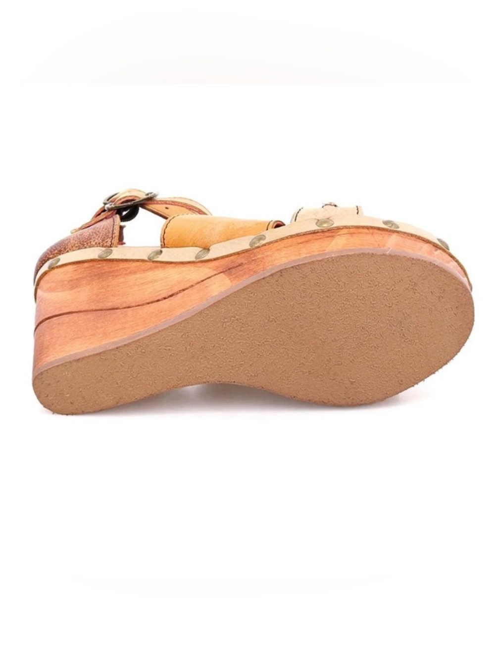 Bed Stu Princess Wedges Sandals Cafe Latte Lux NEW - Picture 5 of 8